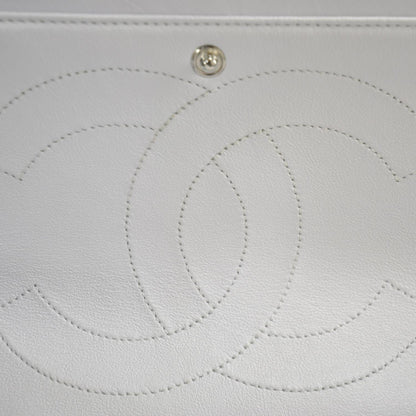 Chanel Distressed Leather 2.55 Reissue 227 Jumbo Flap White 8 of 11