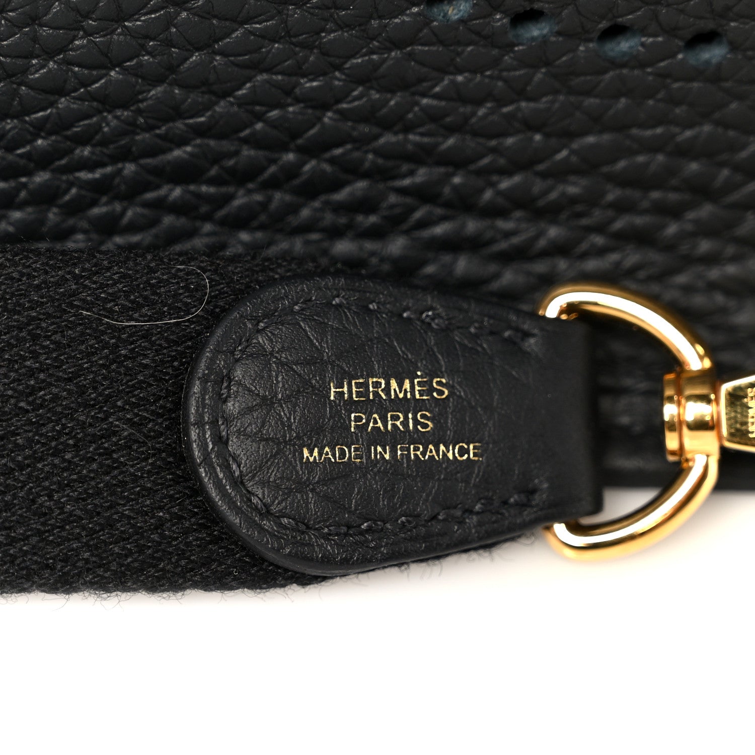 Hermes Taurillon Clemence Evelyne TPM Black 7 of 11