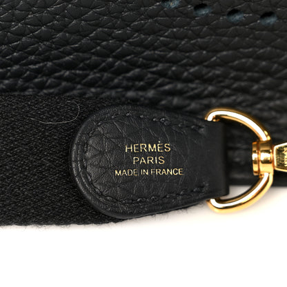 Hermes Taurillon Clemence Evelyne TPM Black 7 of 11