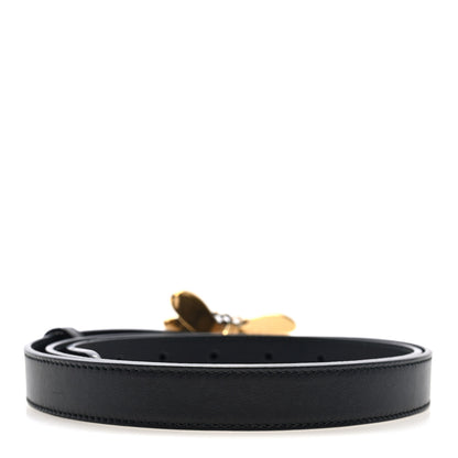 Gucci Calfskin Queen Margaret Bee Belt 95 38 Black 2 of 4
