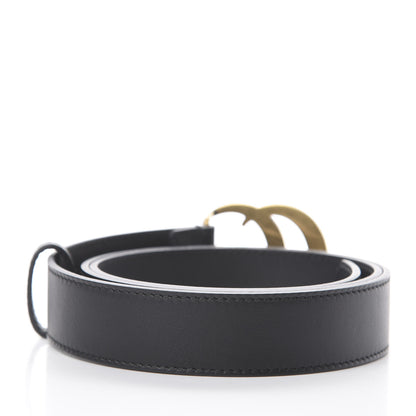 Gucci Calfskin Double G 30mm Belt 90 36 Black 2 of 5