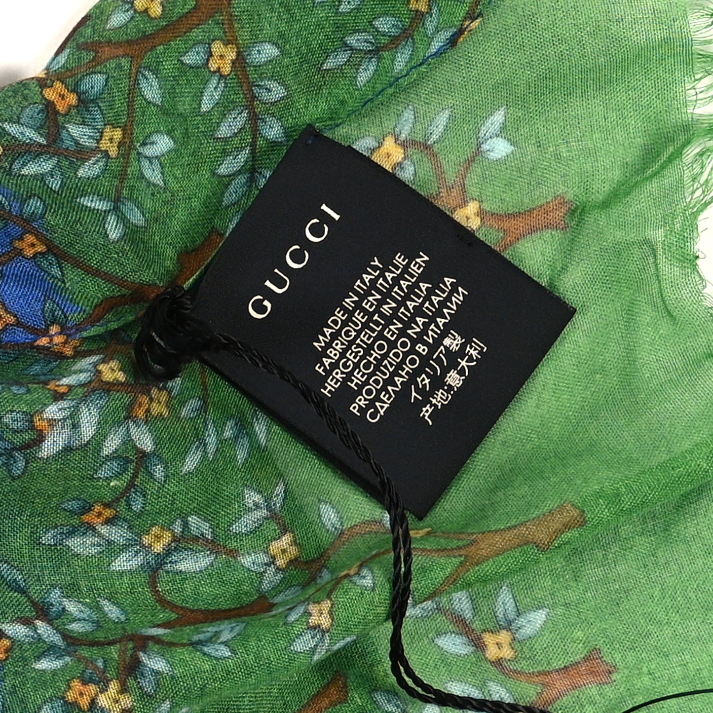 Modal Silk Night Garden Scarf Blue