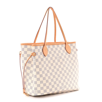 Louis Vuitton Damier Azur Neo Neverfull MM Rose Ballerine 2 of 9