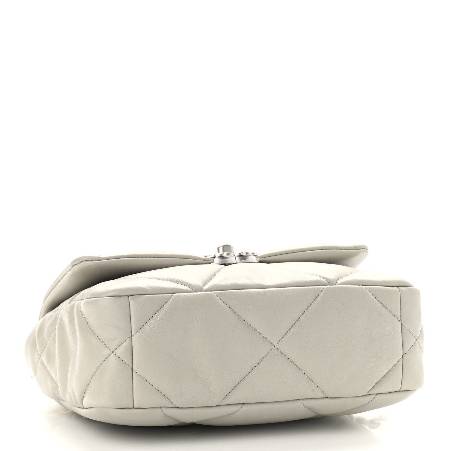 Lambskin Quilted Medium Chanel 19 Flap Grey