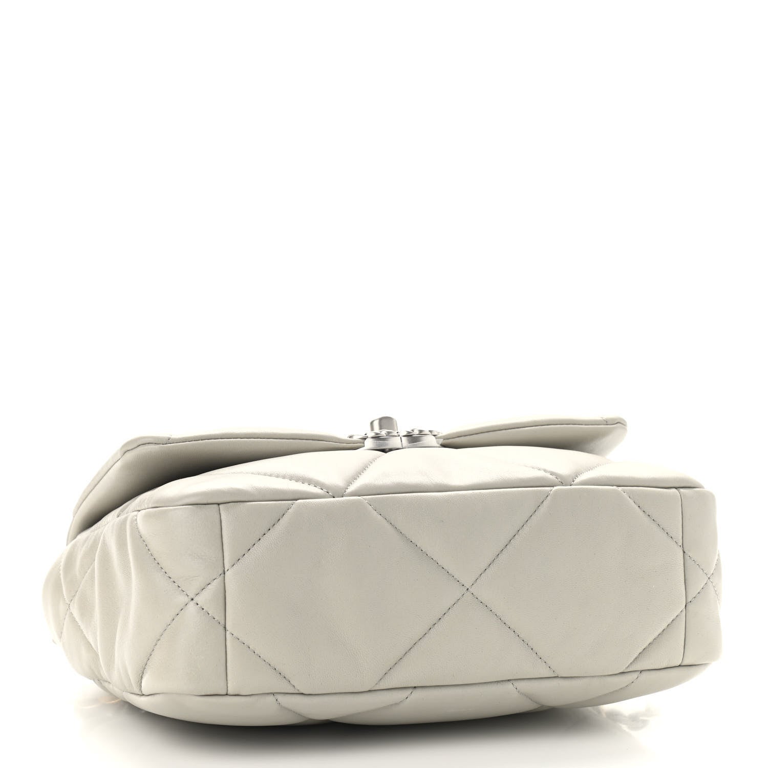 Chanel Lambskin Quilted Medium Chanel 19 Flap Grey 4 of 9