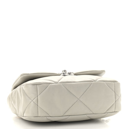 Chanel Lambskin Quilted Medium Chanel 19 Flap Grey 4 of 9