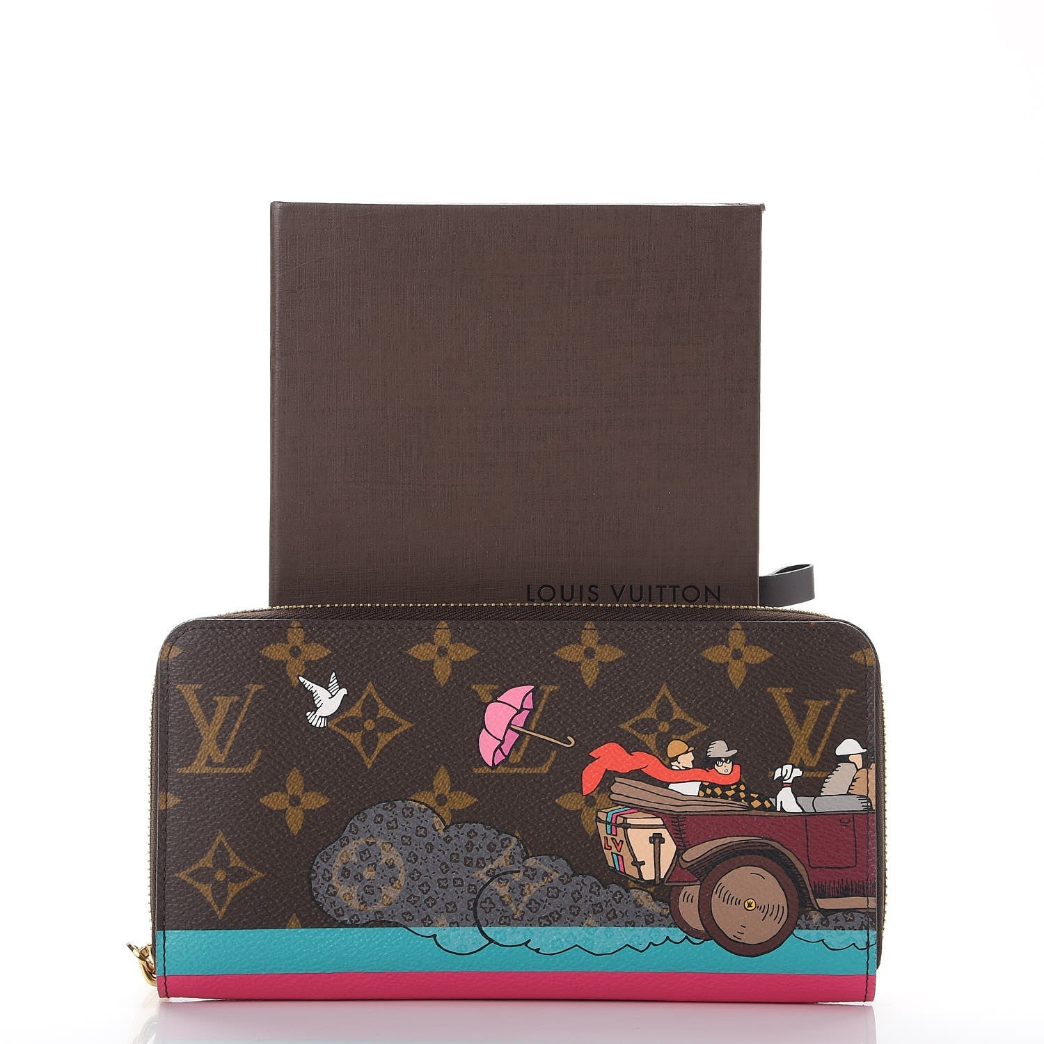 Louis Vuitton Monogram 2015 Christmas Animation Zippy Wallet Hibiscus 8 of 8