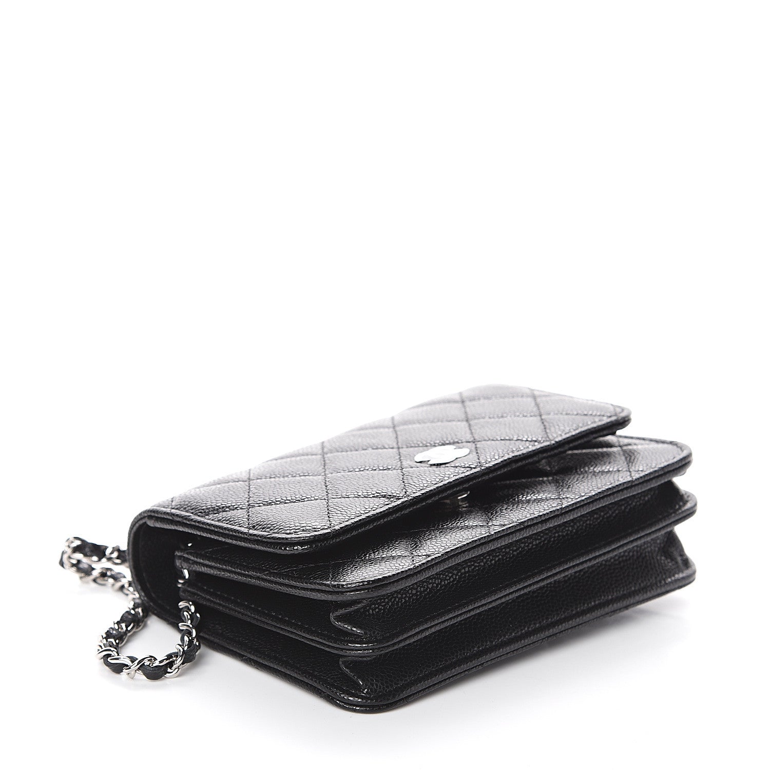 Chanel Caviar Quilted Clutch With Chain Black 3 of 8