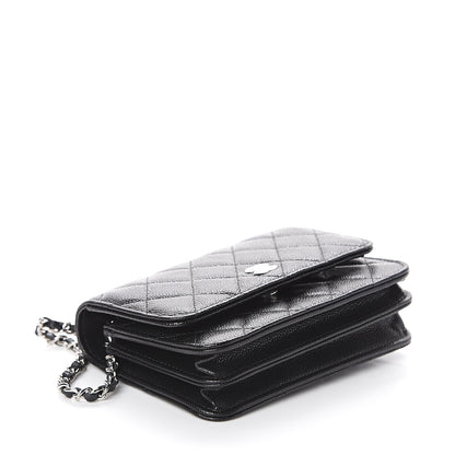Chanel Caviar Quilted Clutch With Chain Black 3 of 8