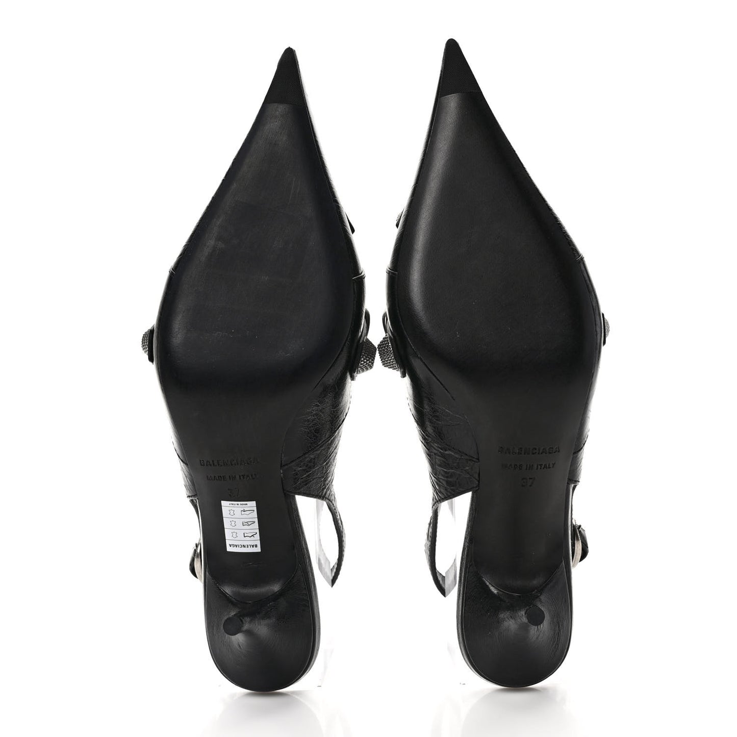 Agneau Arena Cagole 70mm Slingback Pumps 37 Black