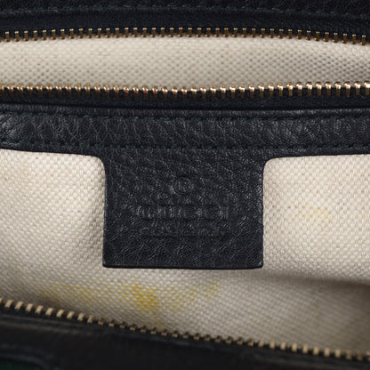 Gucci Calfskin Vintage Web Medium Boston Black 6 of 7