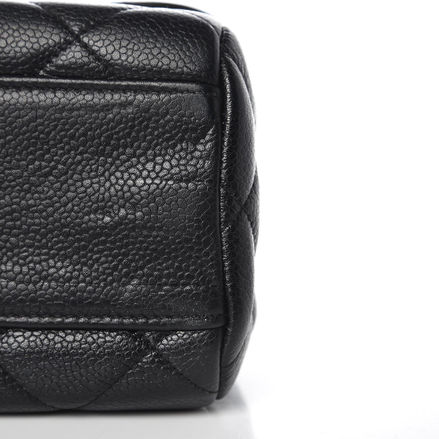Caviar Quilted Medium Kelly Flap Bag Black