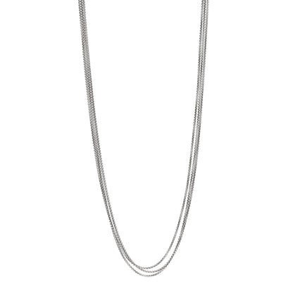 David Yurman Sterling Silver 14K Yellow Gold 1.7mm Box Chain Necklace 72" 1 of 6