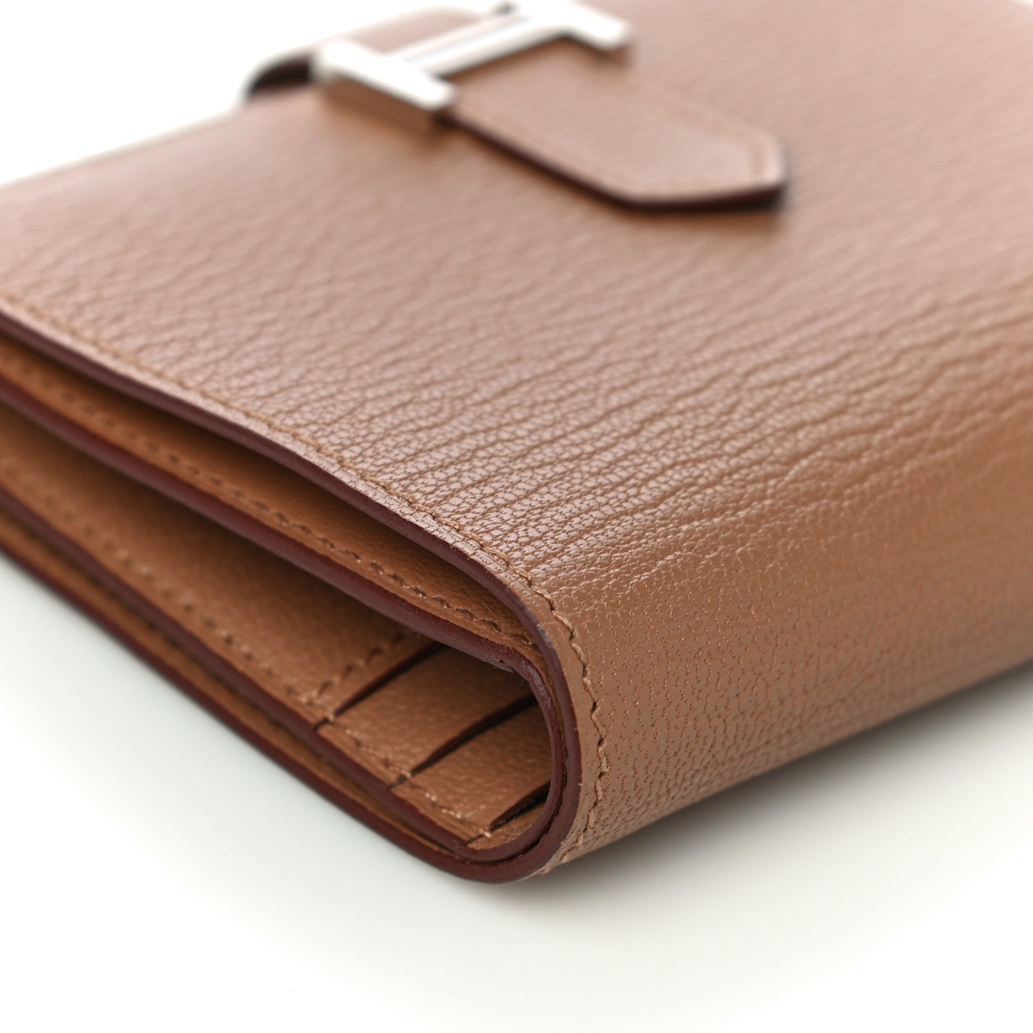 Hermes Chevre Mysore Bearn Compact Wallet Quebracho 9 of 11