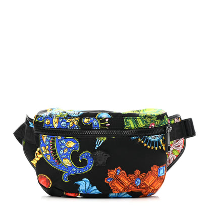 Versace Nylon Marsupio St Catene Medusa Belt Bag Black Multicolor 1 of 9