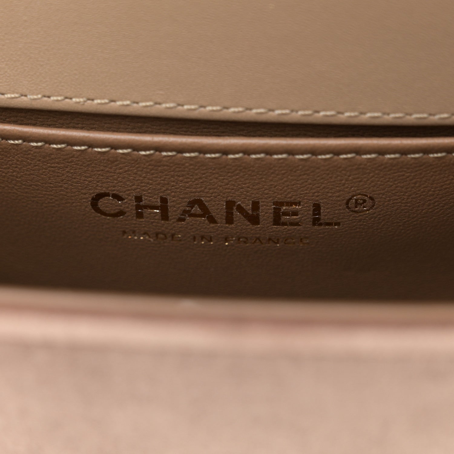 Chanel Velvet Quilted Small Boy Messenger Bag Beige 6 of 11