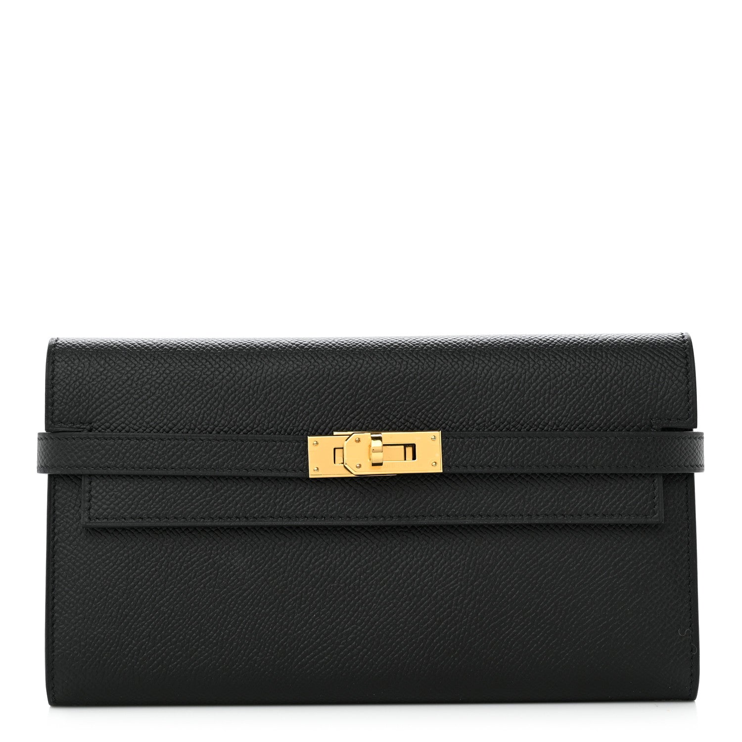 Hermes Epsom Kelly Longue Wallet Black 1 of 9