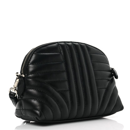 Prada Soft Calfskin Diagramme Wristlet Pouch Bag Black 3 of 7
