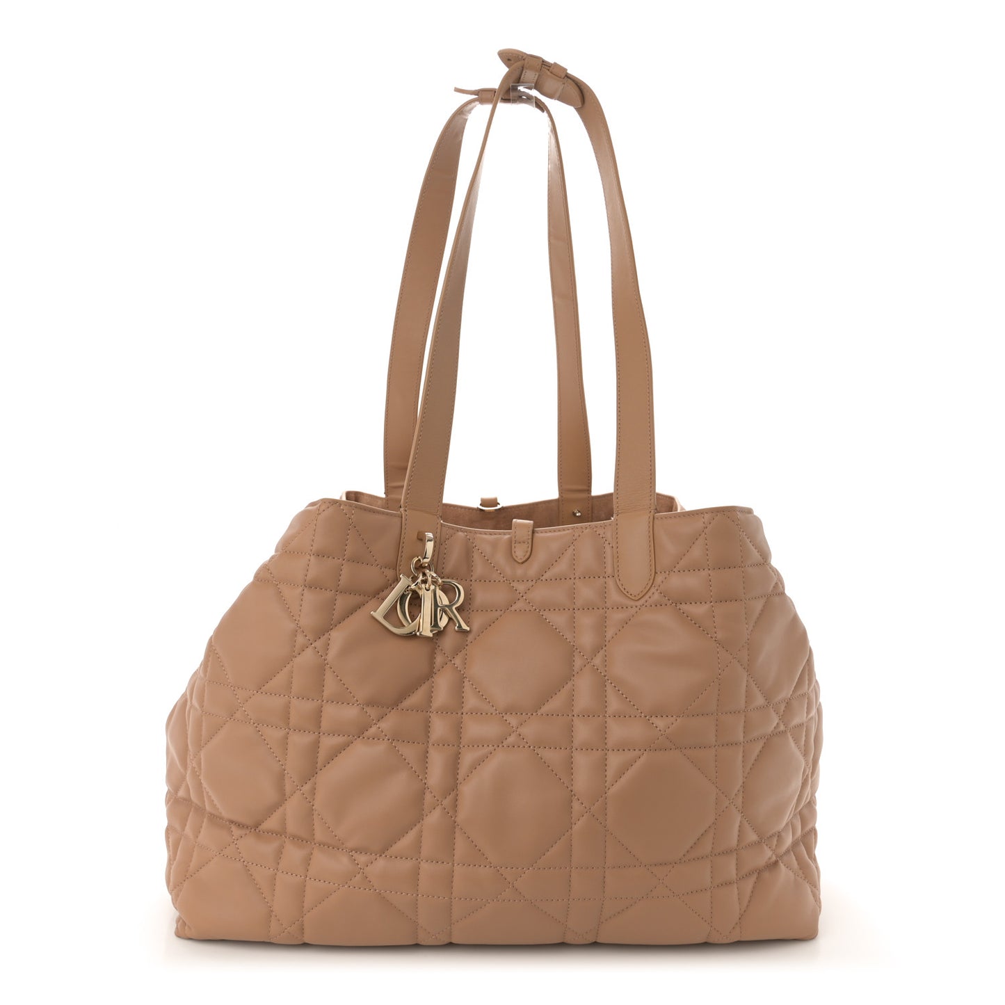 Calfskin Macrocannage Large Toujours Tan