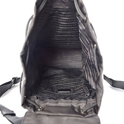Prada Nylon Vela Medium Cinch Backpack Ardesia 7 of 9