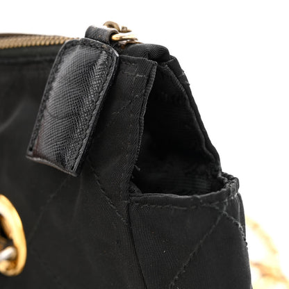 Prada Nylon Tessuto Quilted Shoulder Bag Black 15 of 15