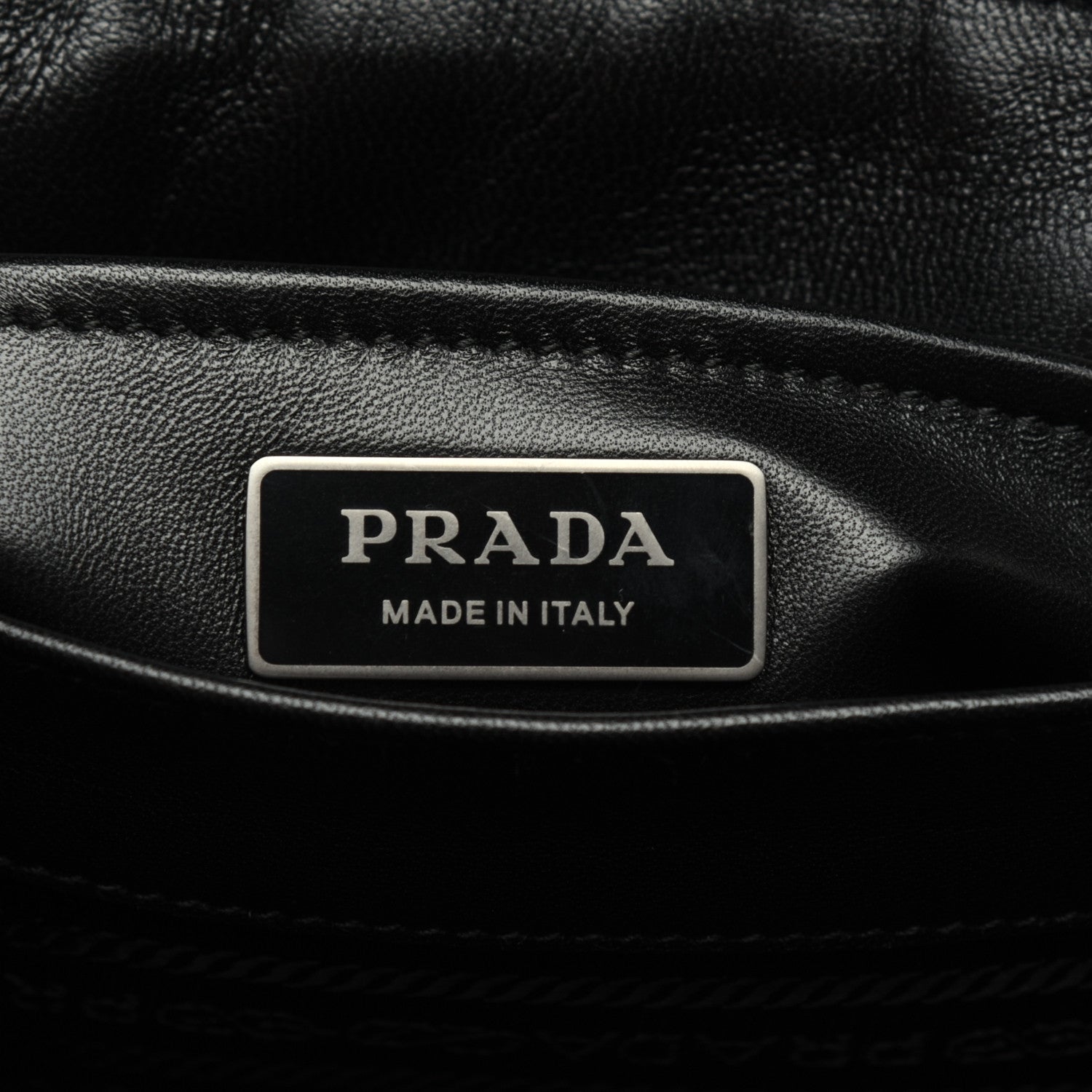 Prada Nappa Triangle Stitched Small Spectrum Bag Black 8 of 18