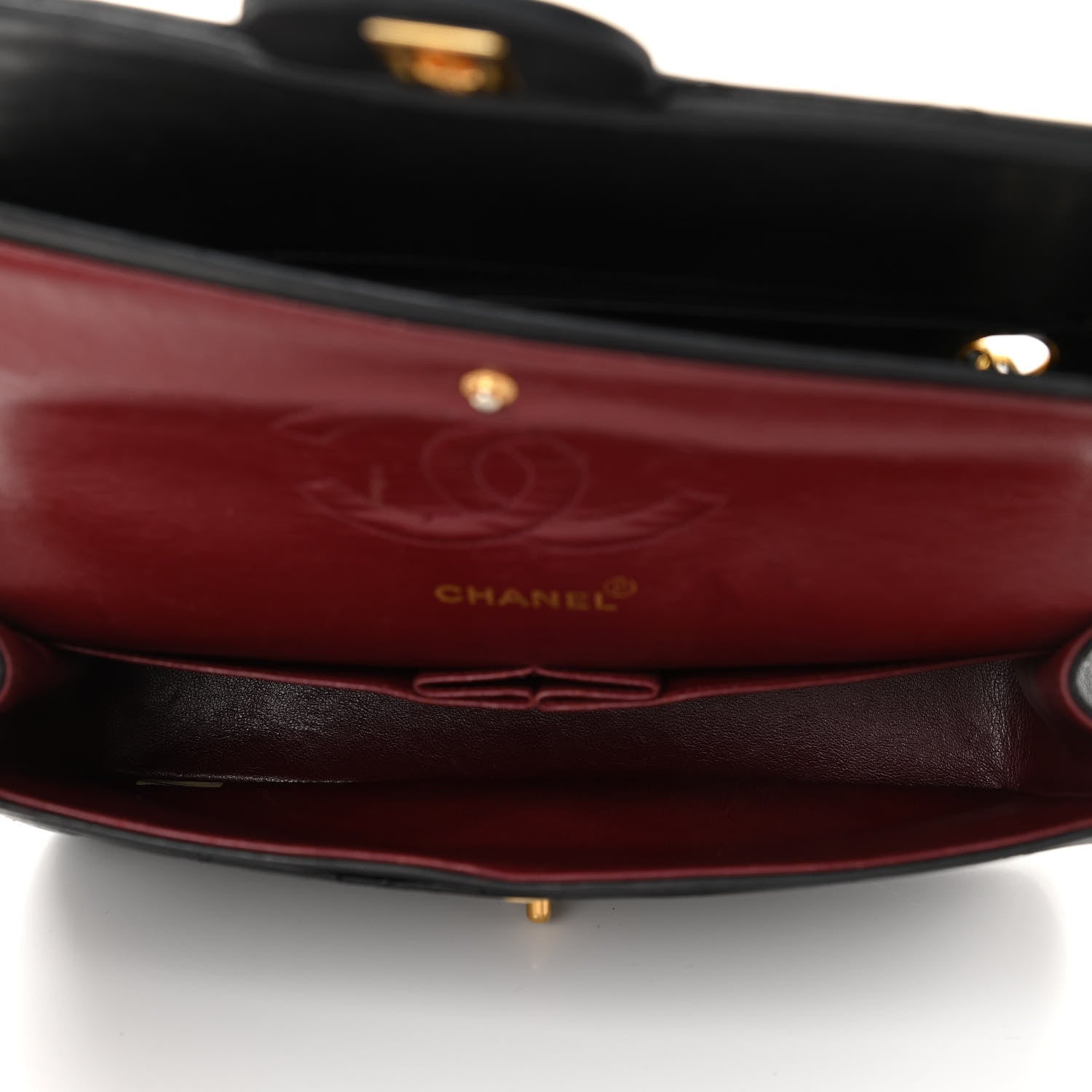 Chanel Lambskin Quilted Medium Double Flap Black 5 of 14