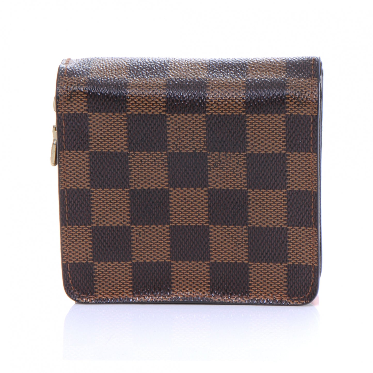 Damier Zippe Zipped Compact Wallet