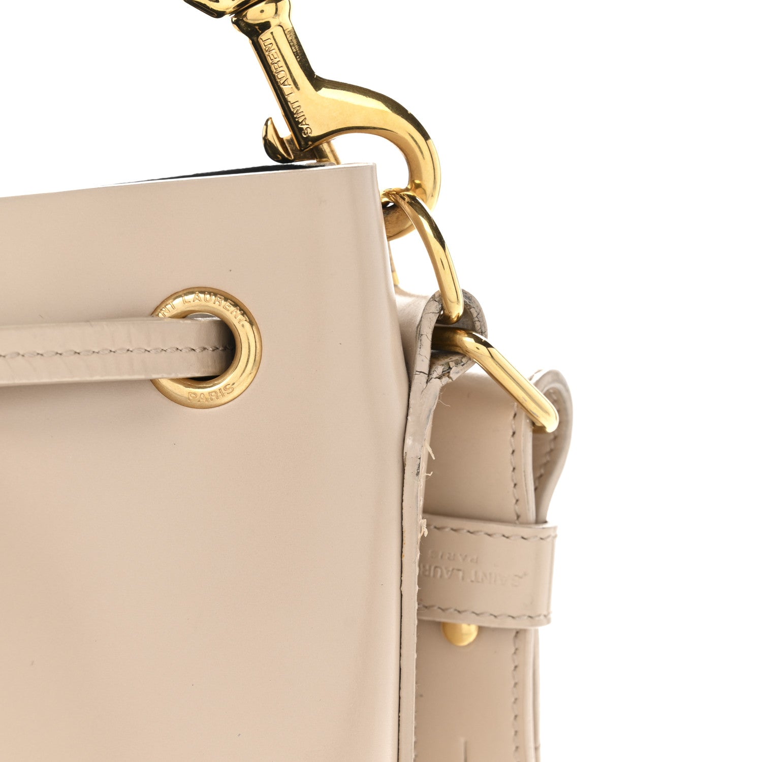 Saint Laurent Calfskin Medium Emmanuelle Bucket Bag Nude Powder 11 of 14