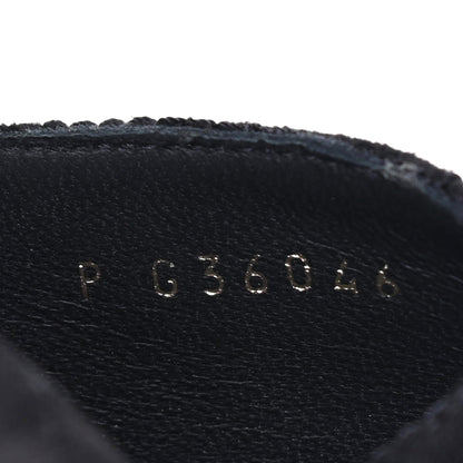 Chanel Suede Grosgrain Cap Toe CC Ankle Strap Pumps 39 Black 8 of 9