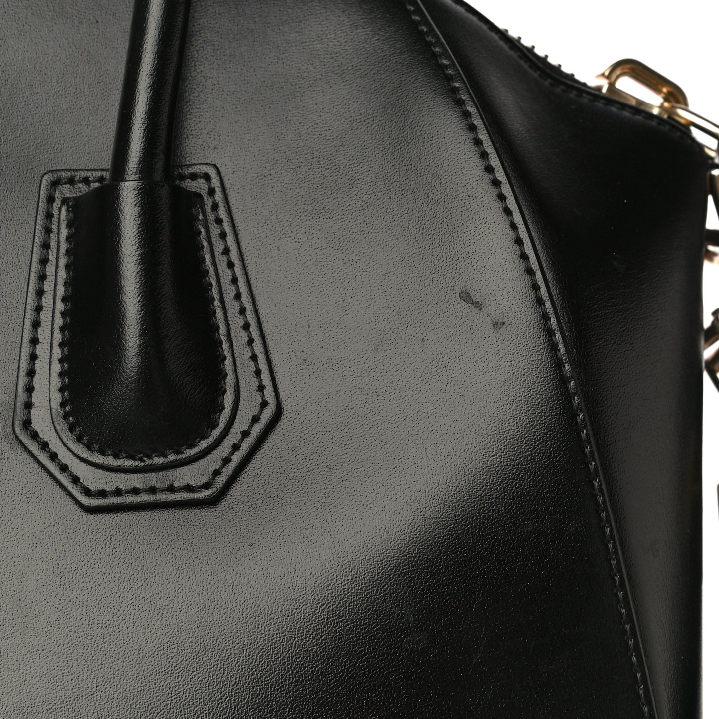 Shiny Lord Calfskin Medium Antigona Black