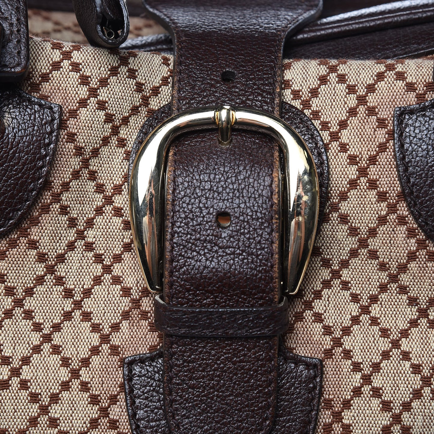 Diamante Duffle Bag Brown