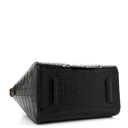 Givenchy Calfskin Crocodile Embossed Small Antigona Black 4 of 12