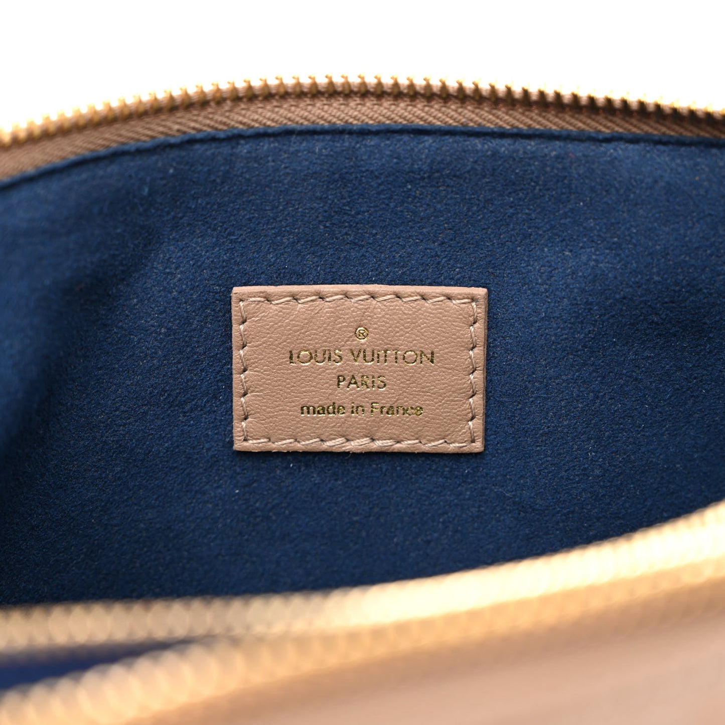 Lambskin Embossed Monogram Coussin PM Taupe