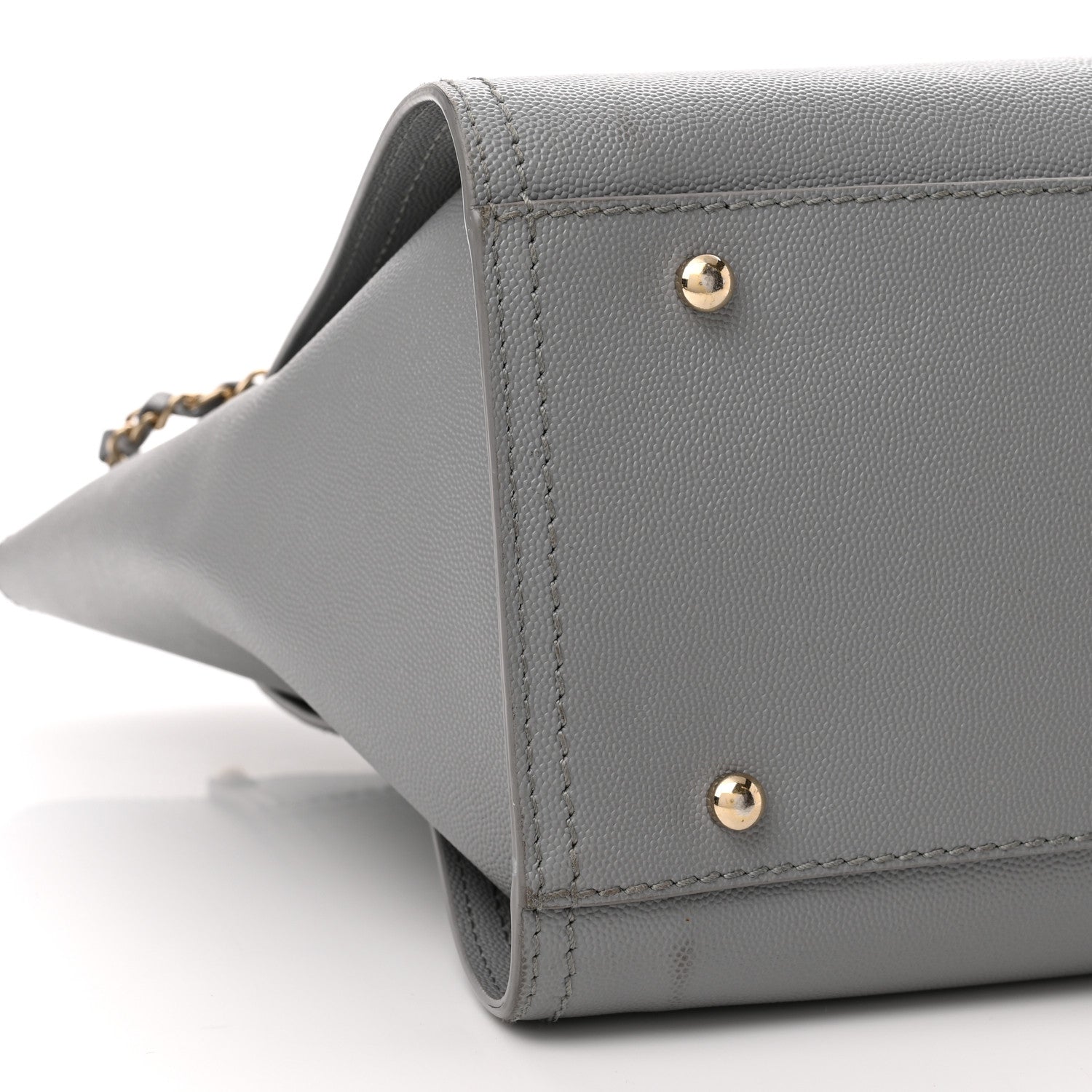 Chanel Caviar Studded Small Deauville Tote Grey 9 of 10