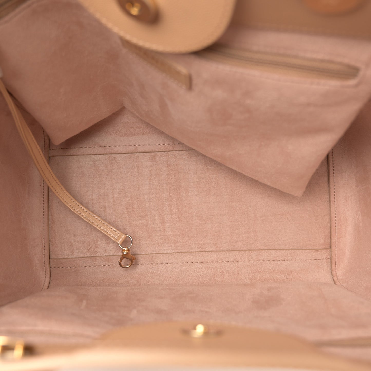 Caviar Small Studded Deauville Beige