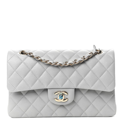 Chanel Caviar Quilted Small Double Flap Grey 1 of 11