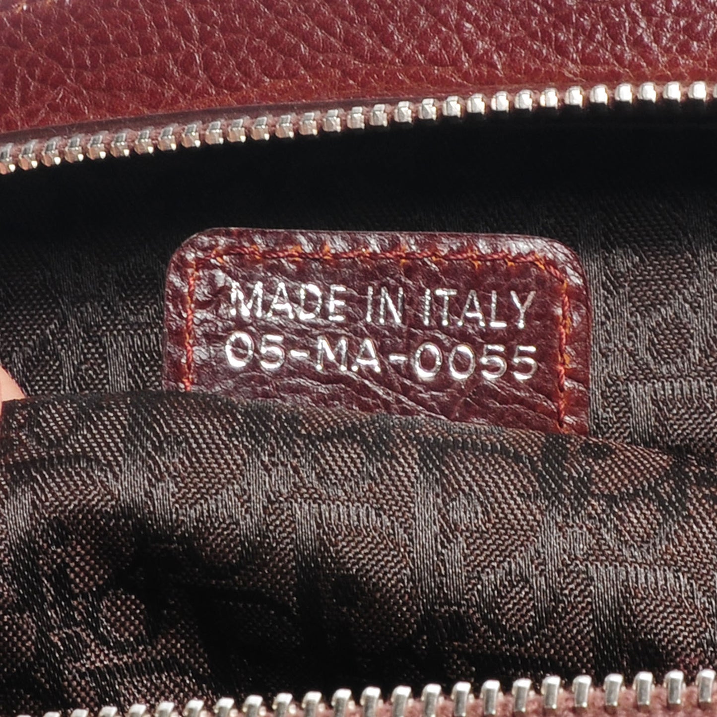 Leather Vintage Flowers Frame Satchel