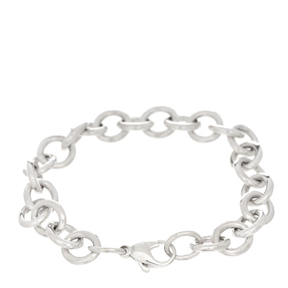 Tiffany Sterling Silver Large Round Chain Link Bracelet 2 of 3