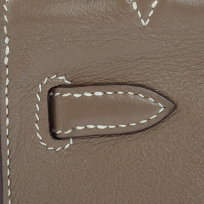 Hermes Swift Kelly Pochette Clutch Etoupe 13 of 18