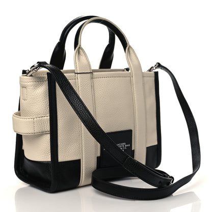 Marc Jacobs Grained Calfskin Colorblock Mini The Tote Bag Ivory Multi 2 of 6