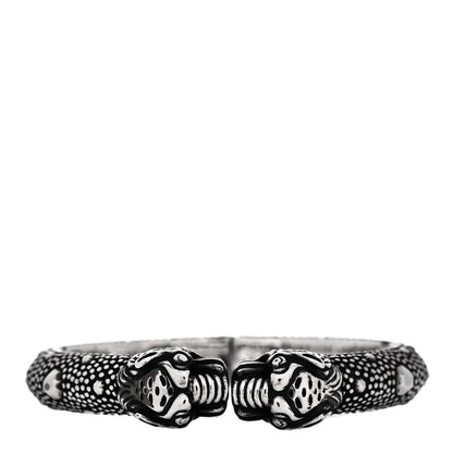 Gucci Sterling Silver Le Marche Des Merveilles Tiger Garden Hinge Bracelet 1 of 7