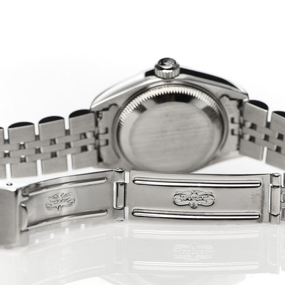 Rolex Stainless Steel 18K White Gold Diamond 26mm Oyster Perpetual Datejust Watch Silver Jubilee 79174 6 of 7