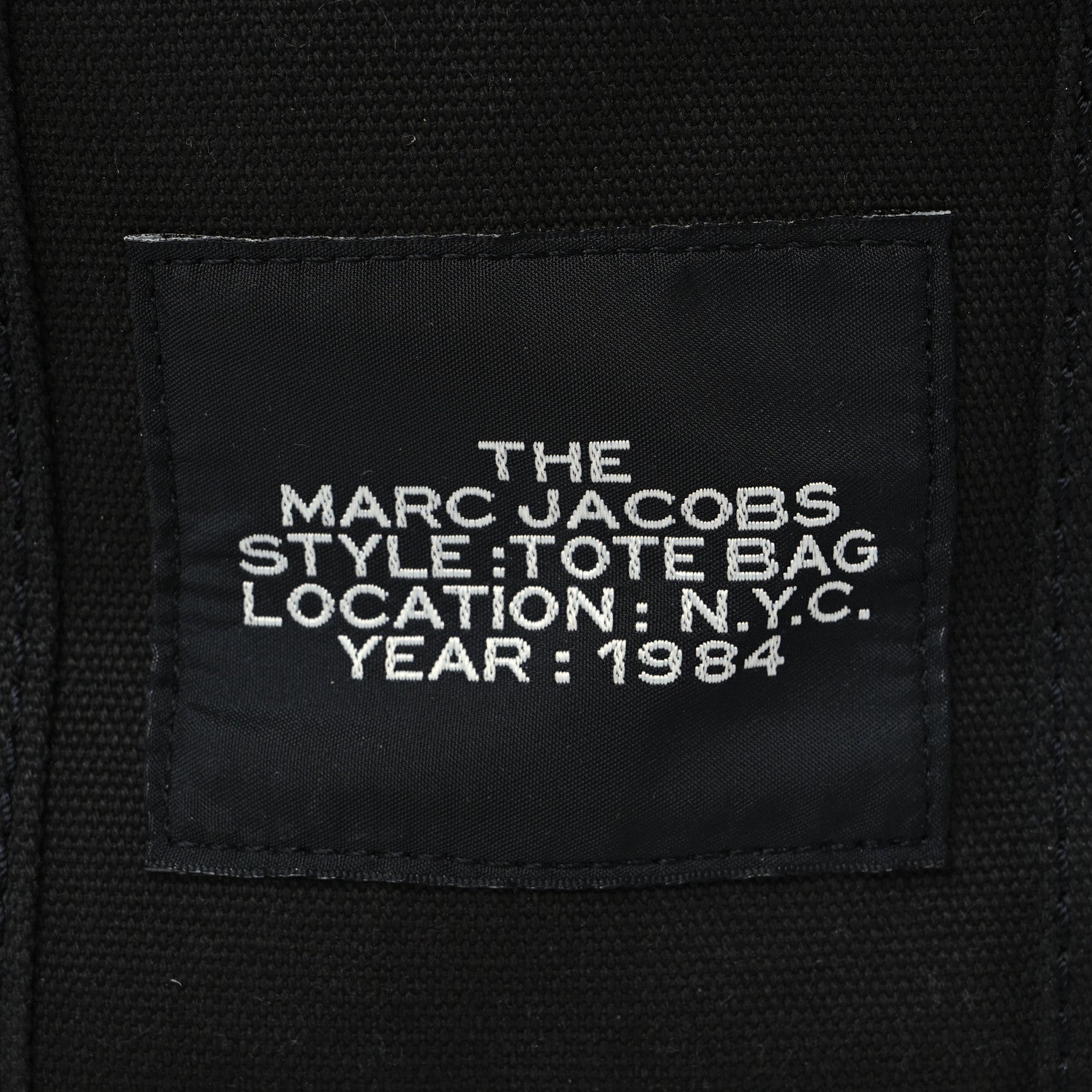 Marc Jacobs Cotton Canvas Mini The Traveler Tote Bag Black 7 of 14