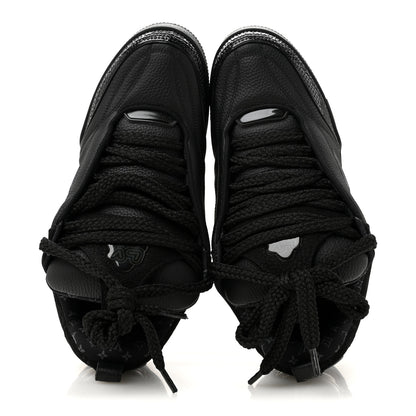 Louis Vuitton Calfskin Suede Mens LV Skate Sneakers 9 Black 2 of 8
