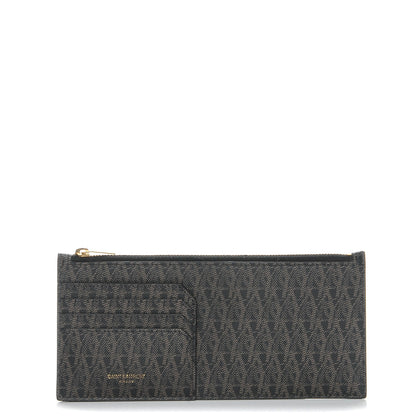 Saint Laurent Classic Toile Monogram 4 Fragments Zip Pouch Black 1 of 8