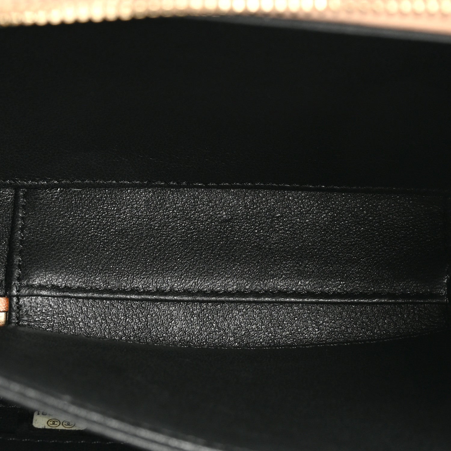 Chanel Caviar Quilted Small CC Filigree Vanity Case Beige Black 6 of 14