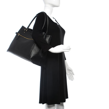 Gucci Soft Microguccissima Large Tote Black 3 of 10
