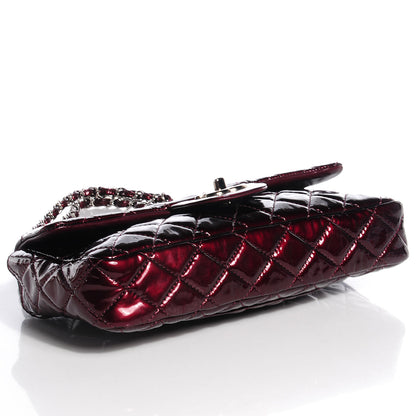 Chanel Patent Quilted East West Flap Bordeaux 4 of 8
