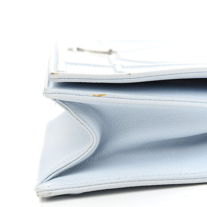 Christian Dior Grained Calfskin Medium Diorama Flap Bag Light blue 11 of 12